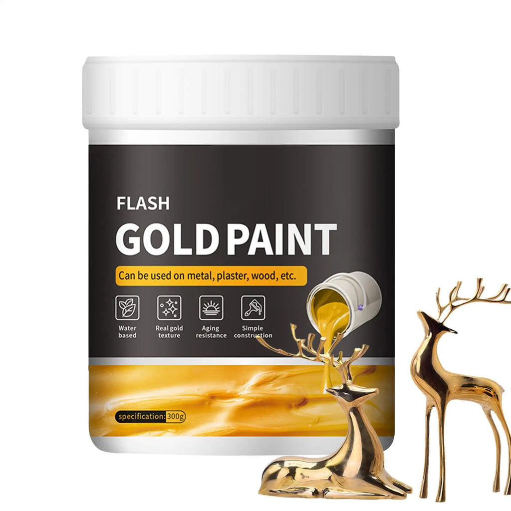 Liquid Gilding Gold Paint Foil Non-fading Goldleaf Metal Plaster Wood