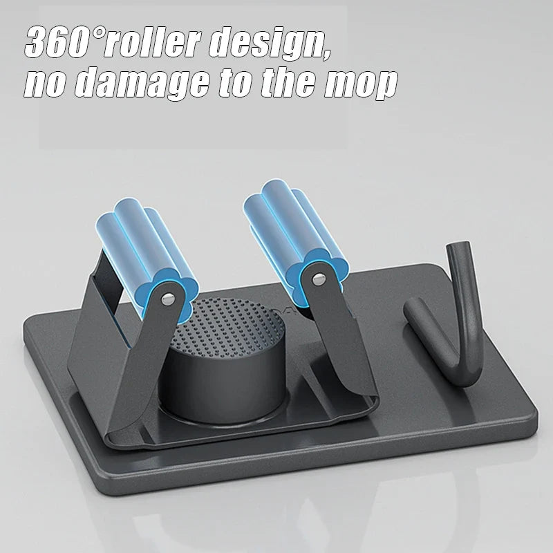 Wall-Mounted Mop & Broom Holder – 304 Stainless Steel Rack