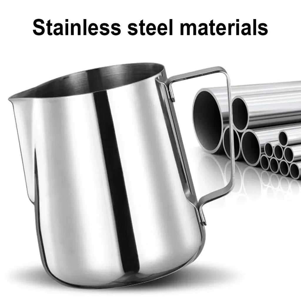 Leeseph Stainless Steel Milk Frothing Pitcher | Latte Art Jug