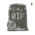 Foam Halloween Tombstone Decoration – RIP Yard & Party Prop