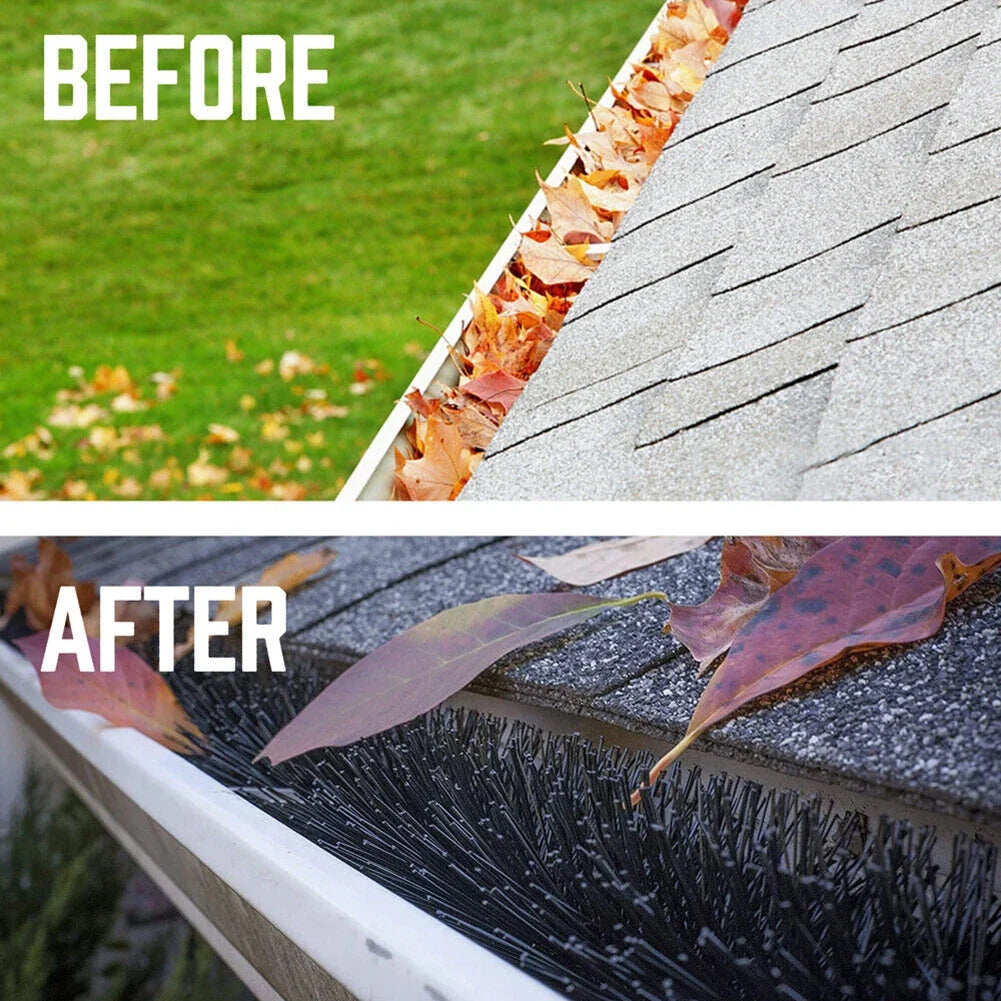 1M Gutter Guard Brush – Heavy-Duty Leaf & Debris Filter