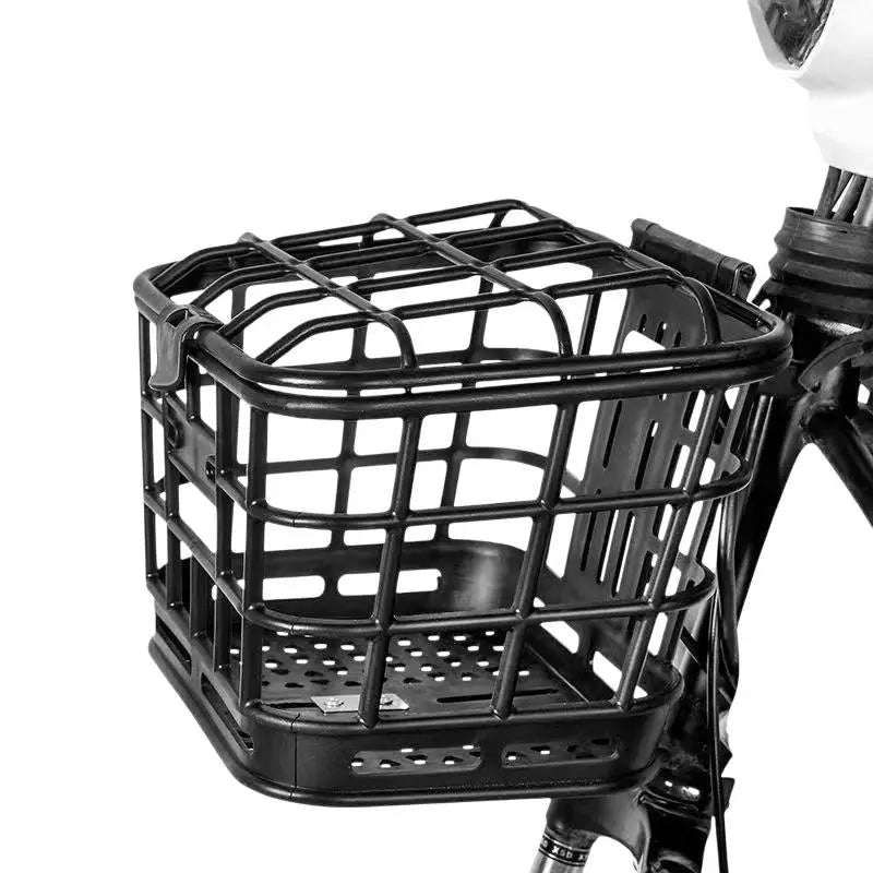 Black Detachable Bike Front Basket with Lid | Electric Bike