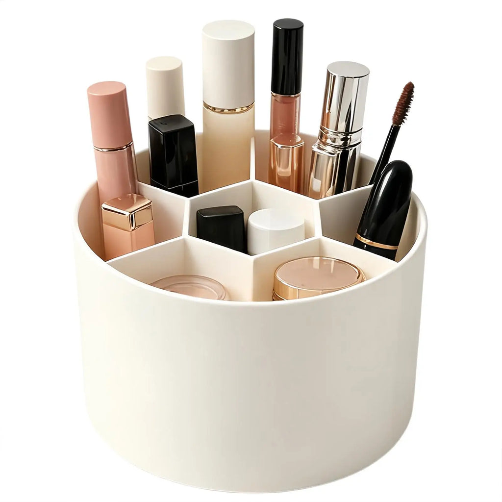 7-Compartment Makeup Brush Holder & Desk Organizer