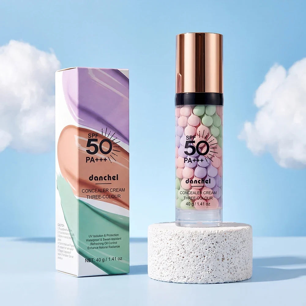 3-Color Correcting Primer & Concealer Cream – Brightening Base