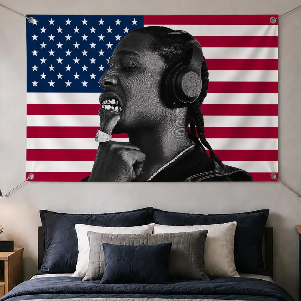 A$AP Rocky Decorative Flag Banner – Garden, Porch & Home Decor