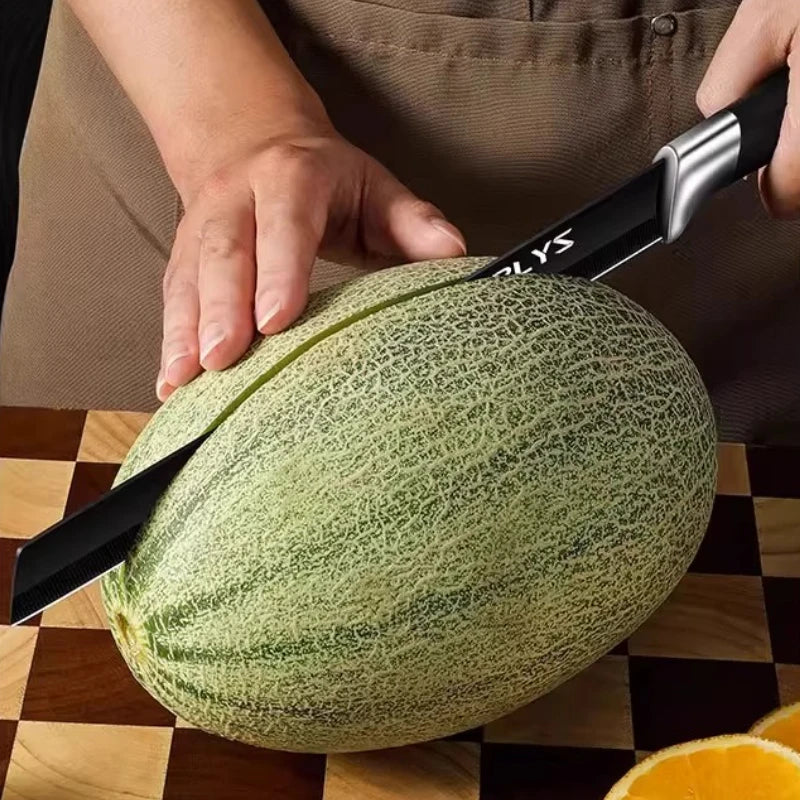 Stainless Steel Watermelon & Fruit Knife – Extended Melon Slicer