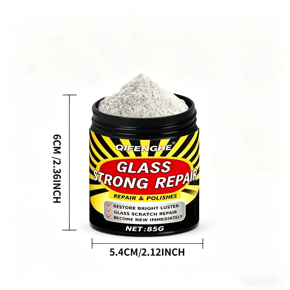 Car Glass Scratch Repair Powder 85G | Windshield Polish