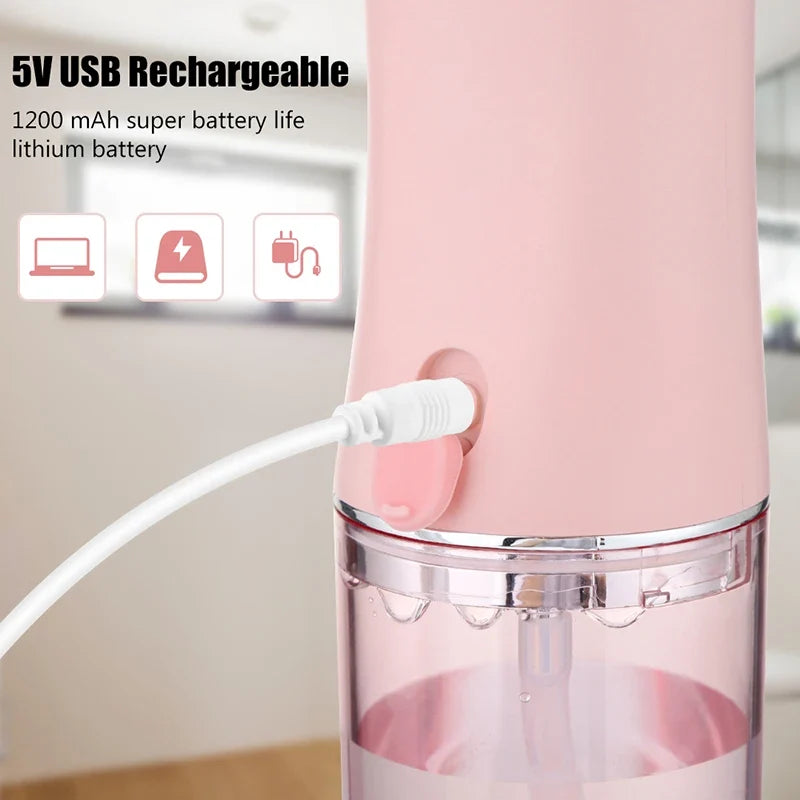 XMSJ Portable Wireless Dental Water Flosser – 4 Jets & Modes