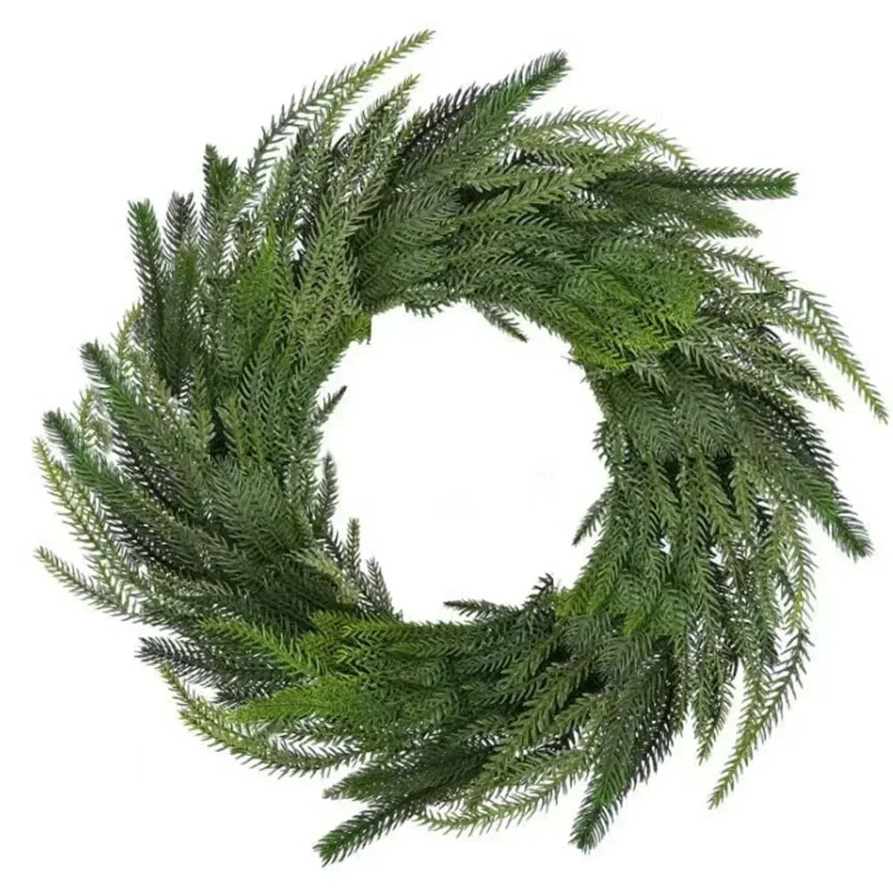 Christmas Norfolk Pine Garland – 4.92 ft Realistic PE Greenery