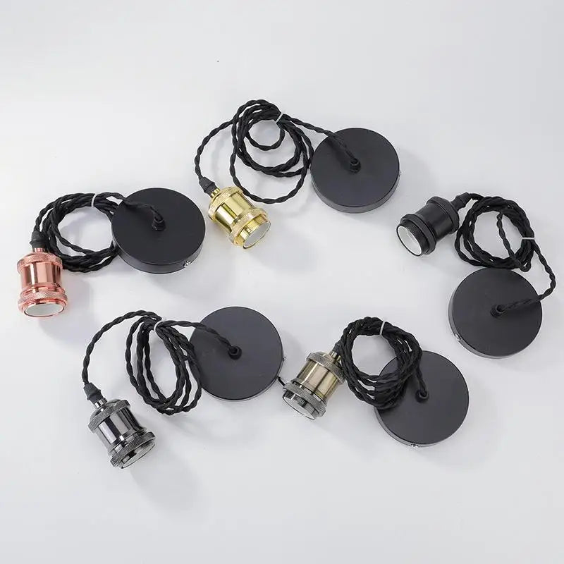E27 Ceiling Lamp Holder Socket with 100cm Hanging Wire