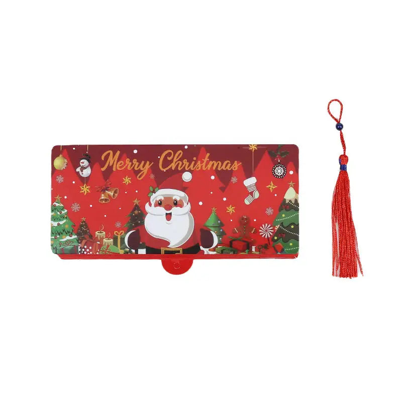 Christmas Money Holder Wallet Red Envelope Greeting Card Creative