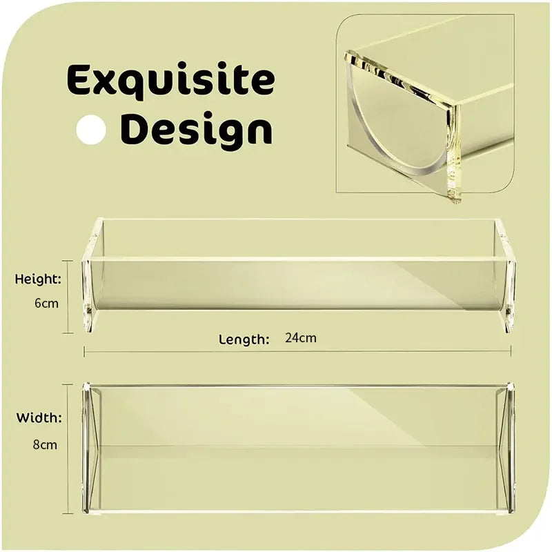 Clear Acrylic Cracker Serving Tray – Rectangular Food Display