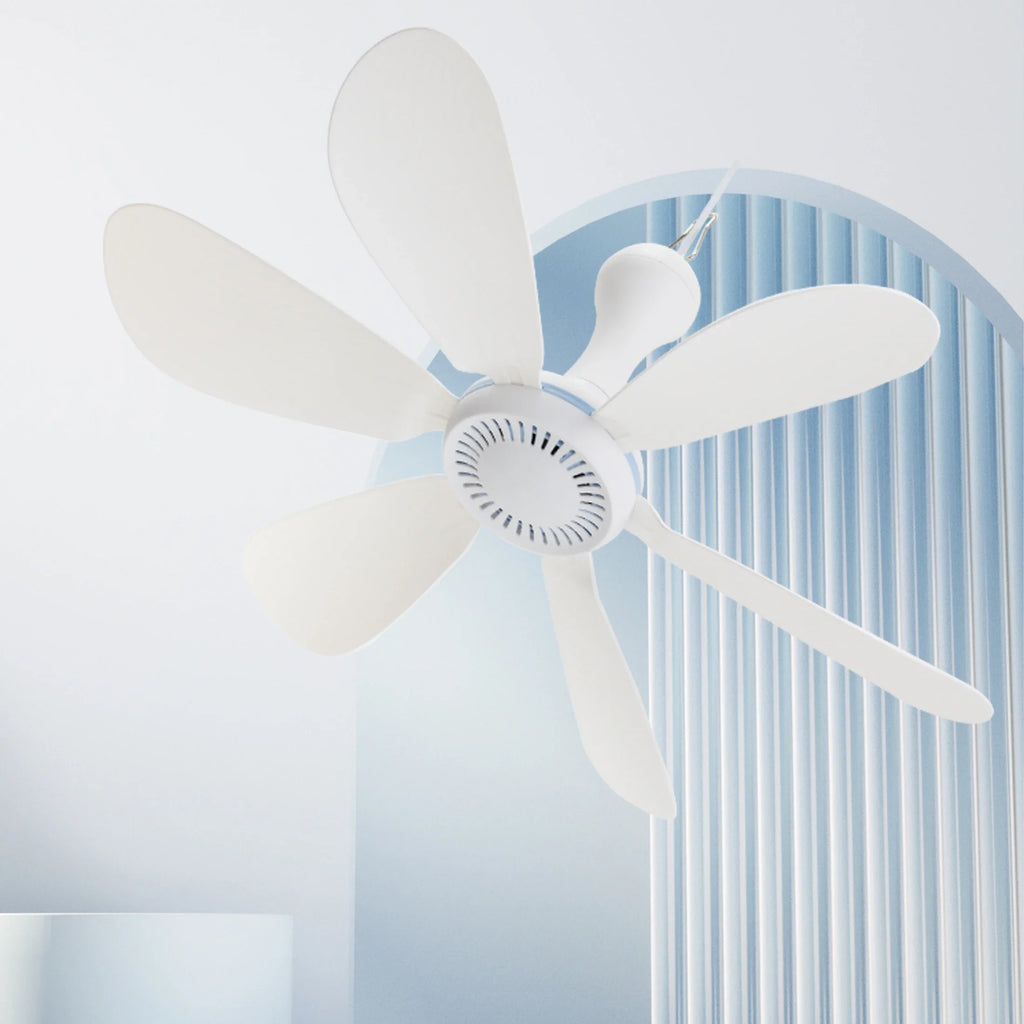 HOMEFISH 6-Blade USB Ceiling Canopy Fan – Silent Hanging Fan