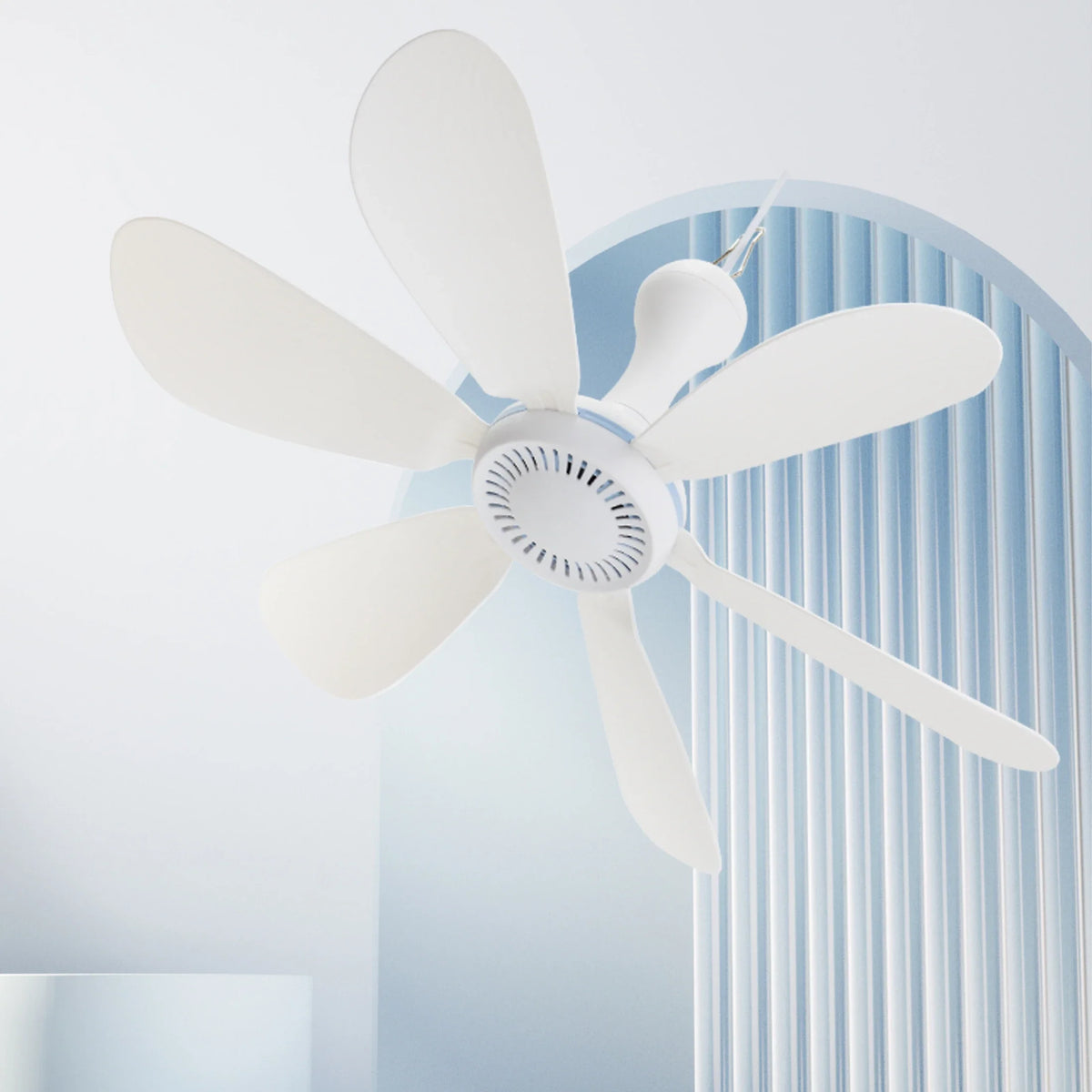 HOMEFISH 6-Blade USB Ceiling Canopy Fan – Silent Hanging Fan