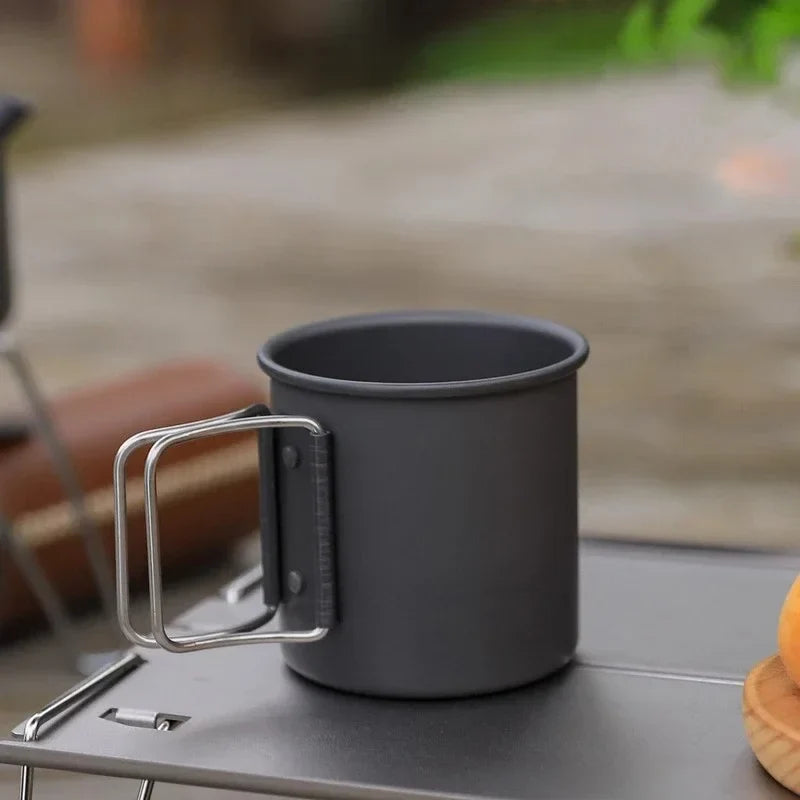 Outdoor Foldable Aluminum Camping Cup Ultralight Portable Travel Mug