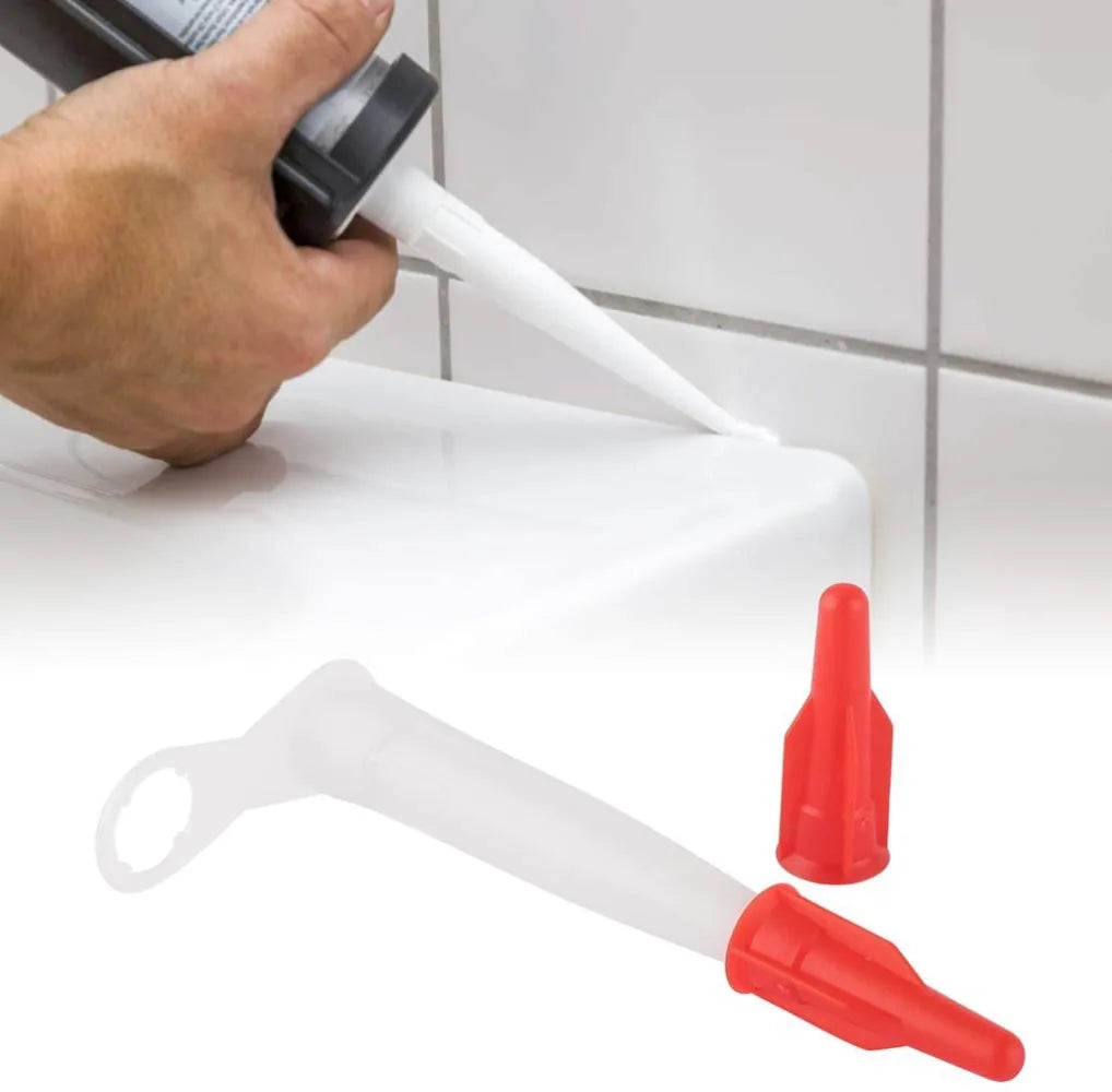 Silicone Caulking Nozzle Caps – Universal Re-Sealable Tips