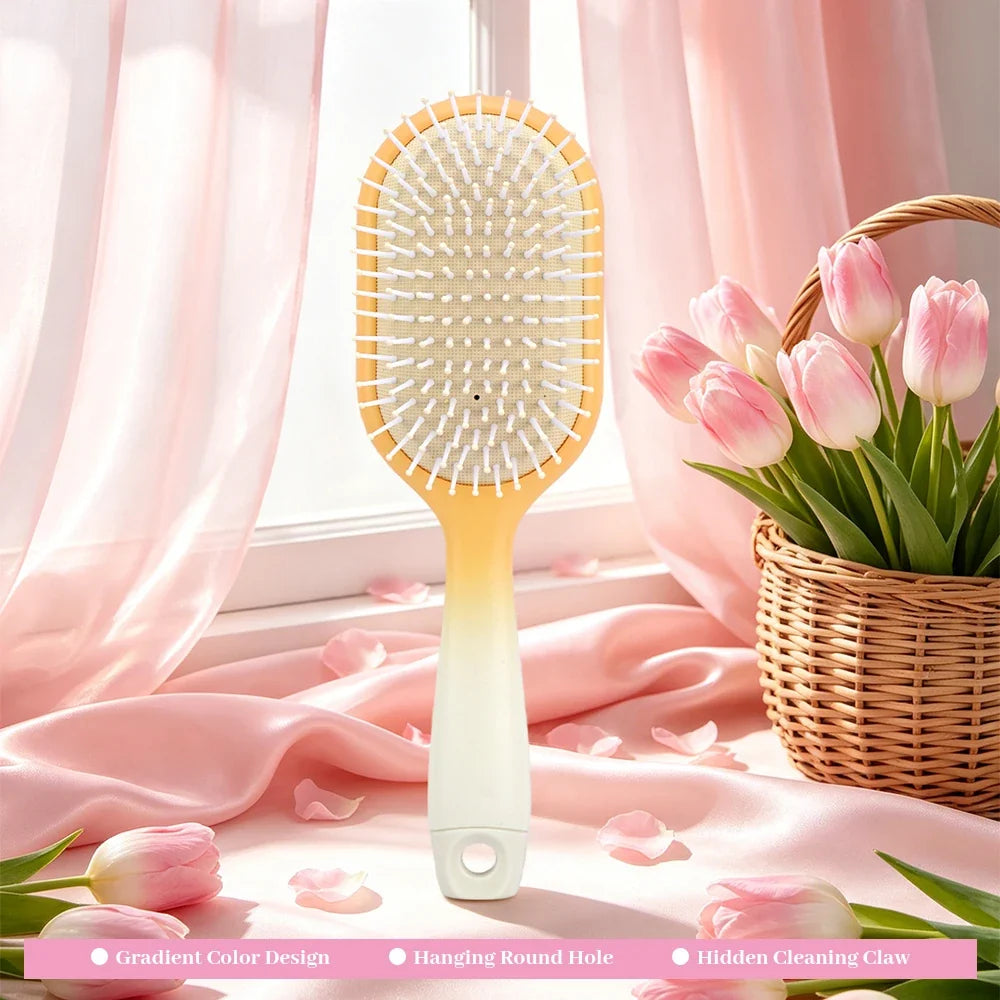 Gradient Air Cushion Hair Brush – Anti-Static Scalp Massage Comb