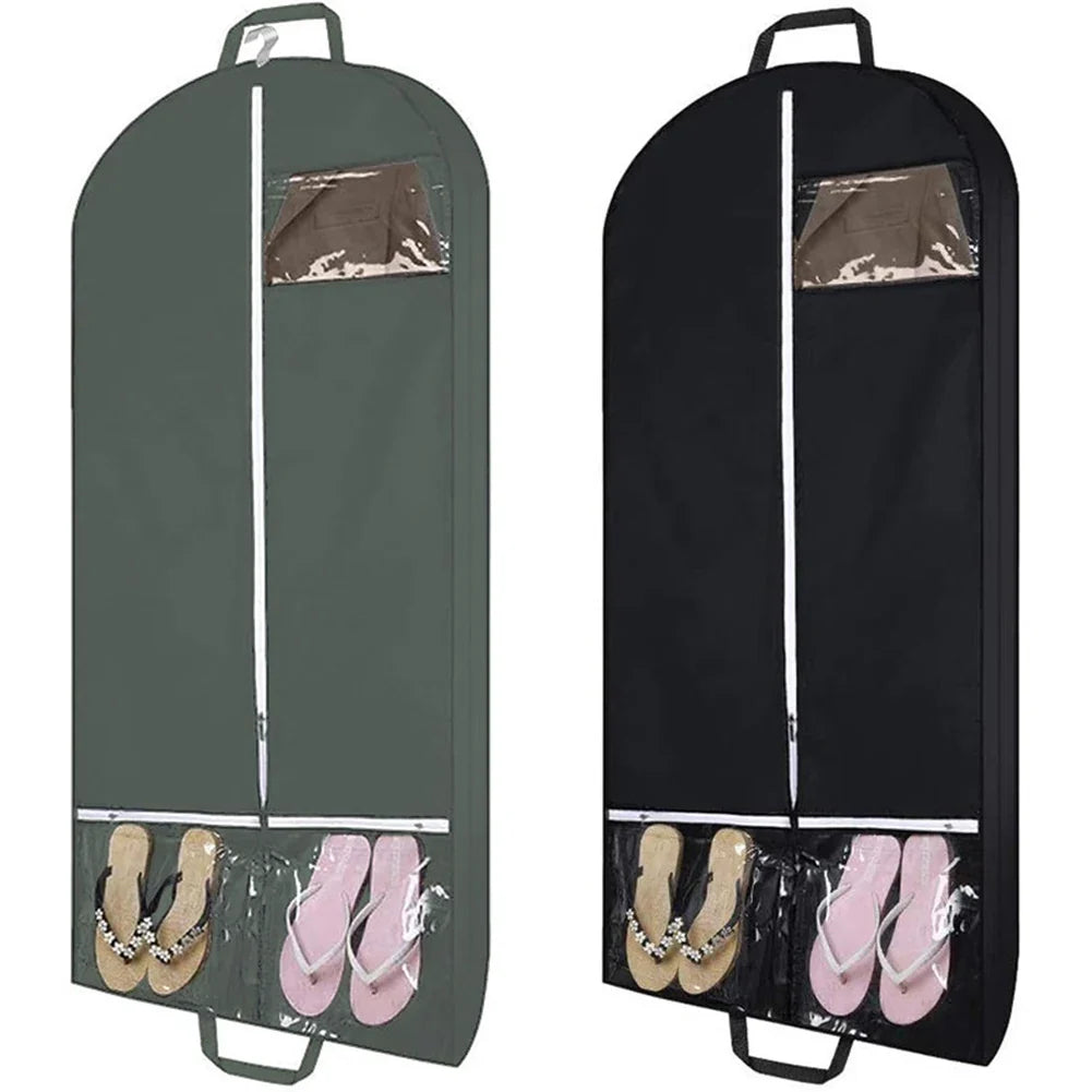 50" Garment Travel Bag with Transparent Pockets – 3 Pack