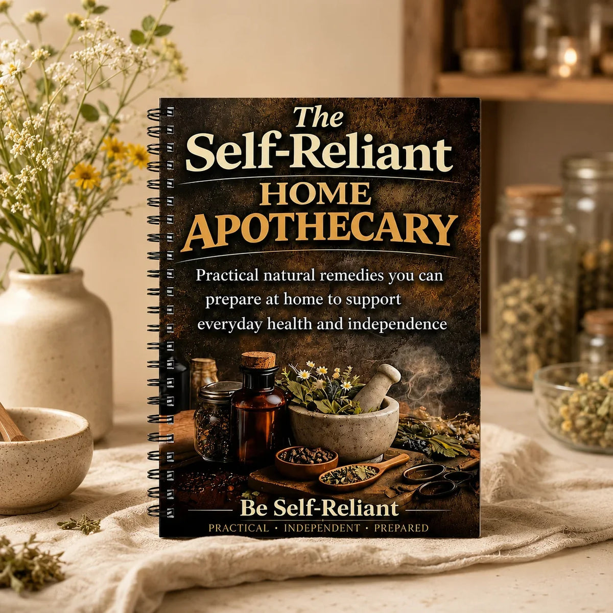 Self-reliant Home Apothecary Herbal Remedies Journal DIY Natural
