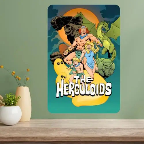 Herculoids Classic TV Show Metal Poster Sign | Retro Decor