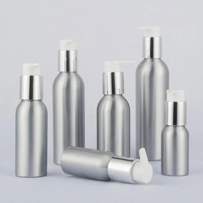Aluminum Pump Bottle | Refillable Lotion & Shampoo Dispenser