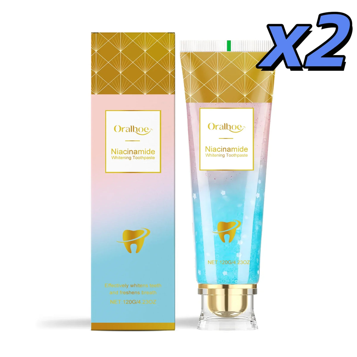 Oralhoe Niacinamide Whitening Toothpaste | Plaque & Stain Removal
