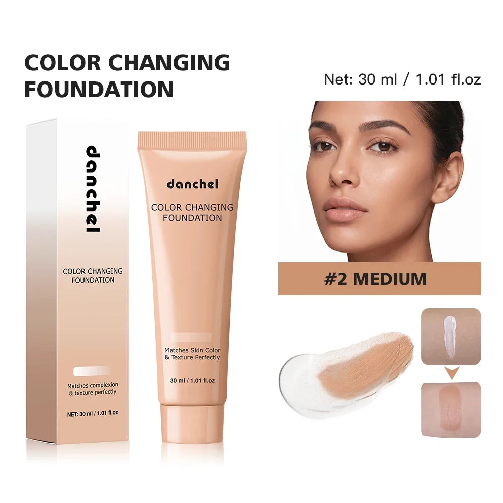 Color Changing Foundation – Adaptive Tone, Buildable & Dewy