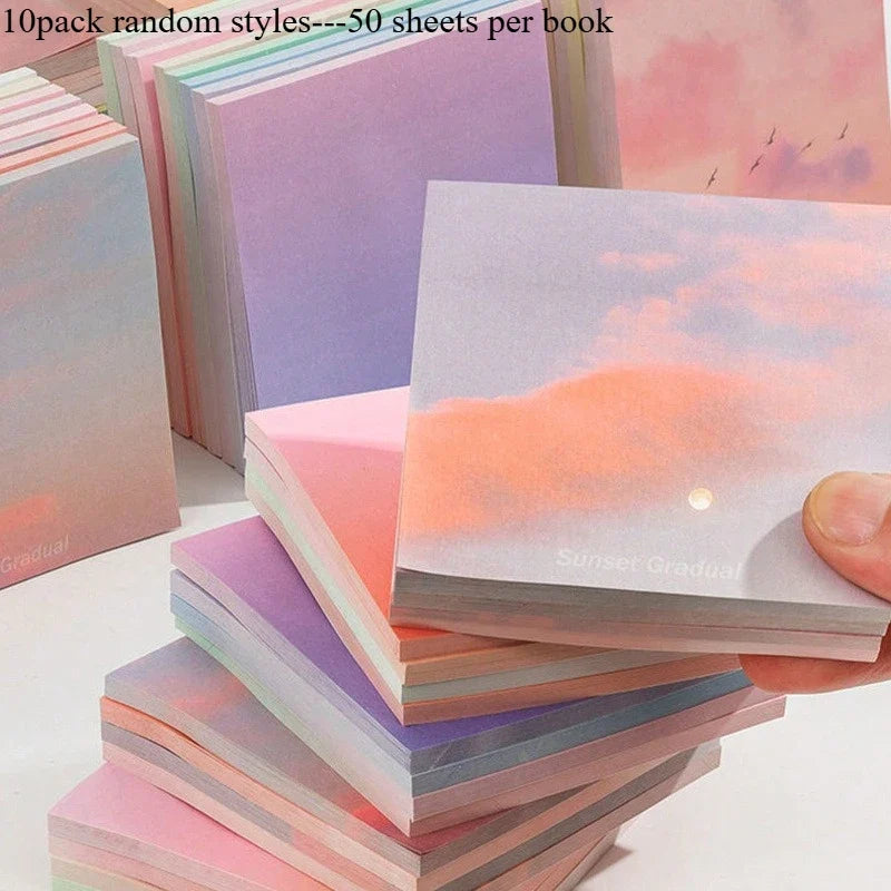 Gradient Sticky Notes Pink to Purple – Self-Adhesive Memo Pads