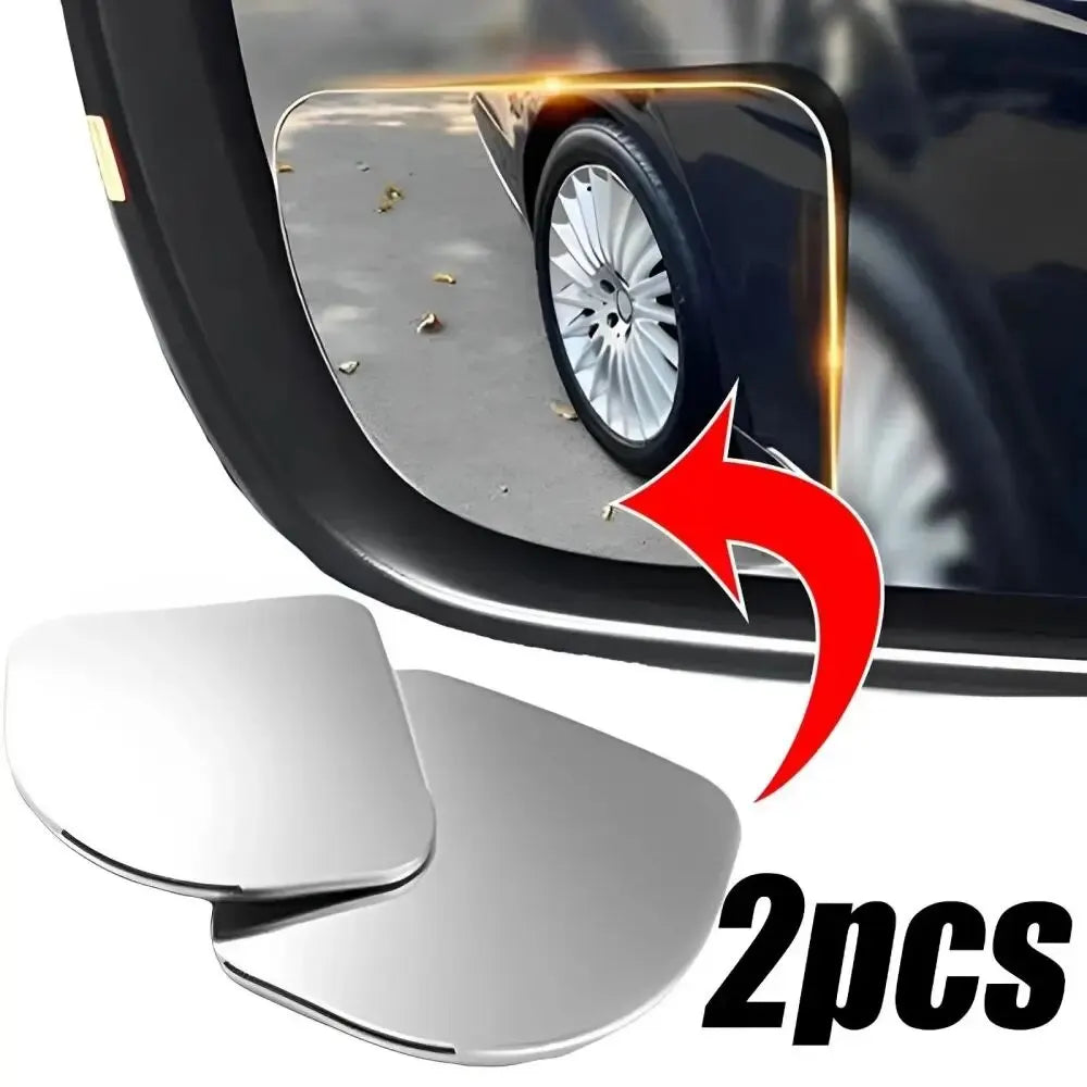 2-Pack Blind Spot Mirrors – 360° Wide Angle Rearview Car Mirror
