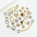 Fashionable Shoe Accessory Made Metal Chain Clasp Removable Suitable