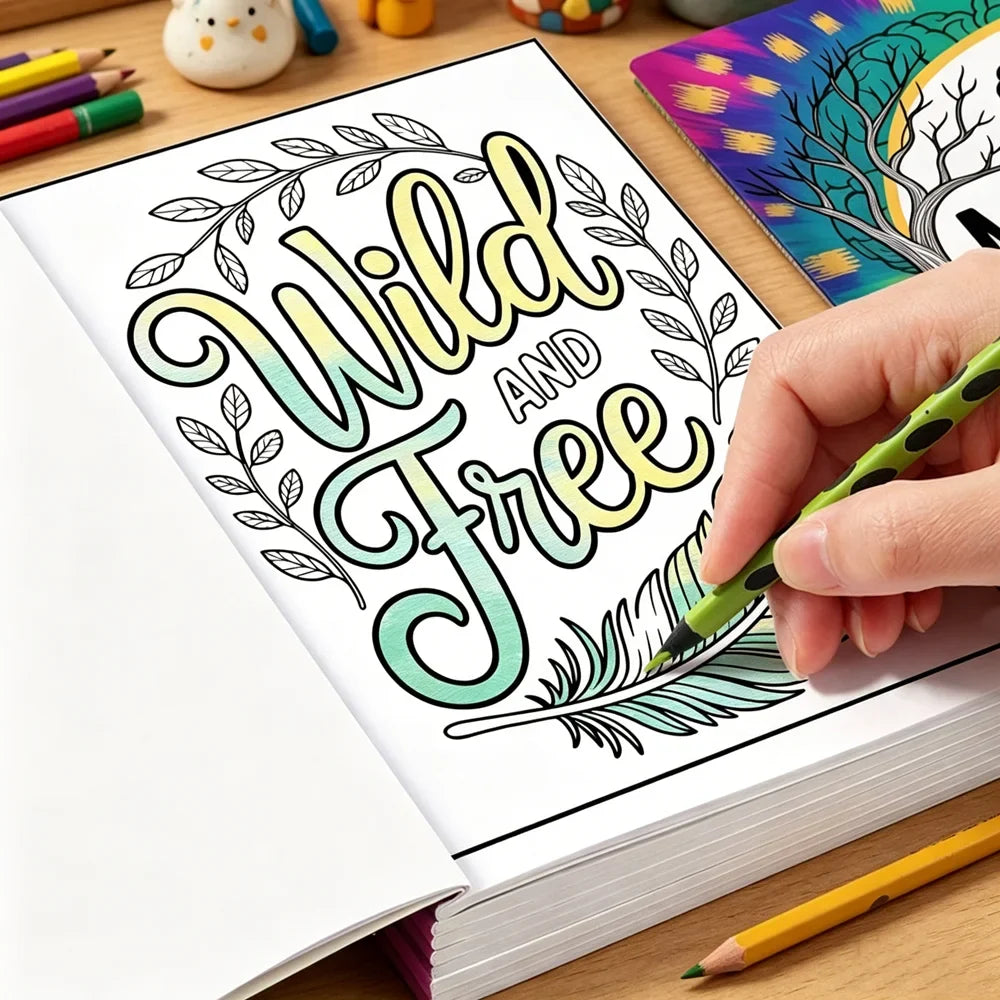 28 Page Mental Health Coloring Book Adults Inspirational Mindfulness