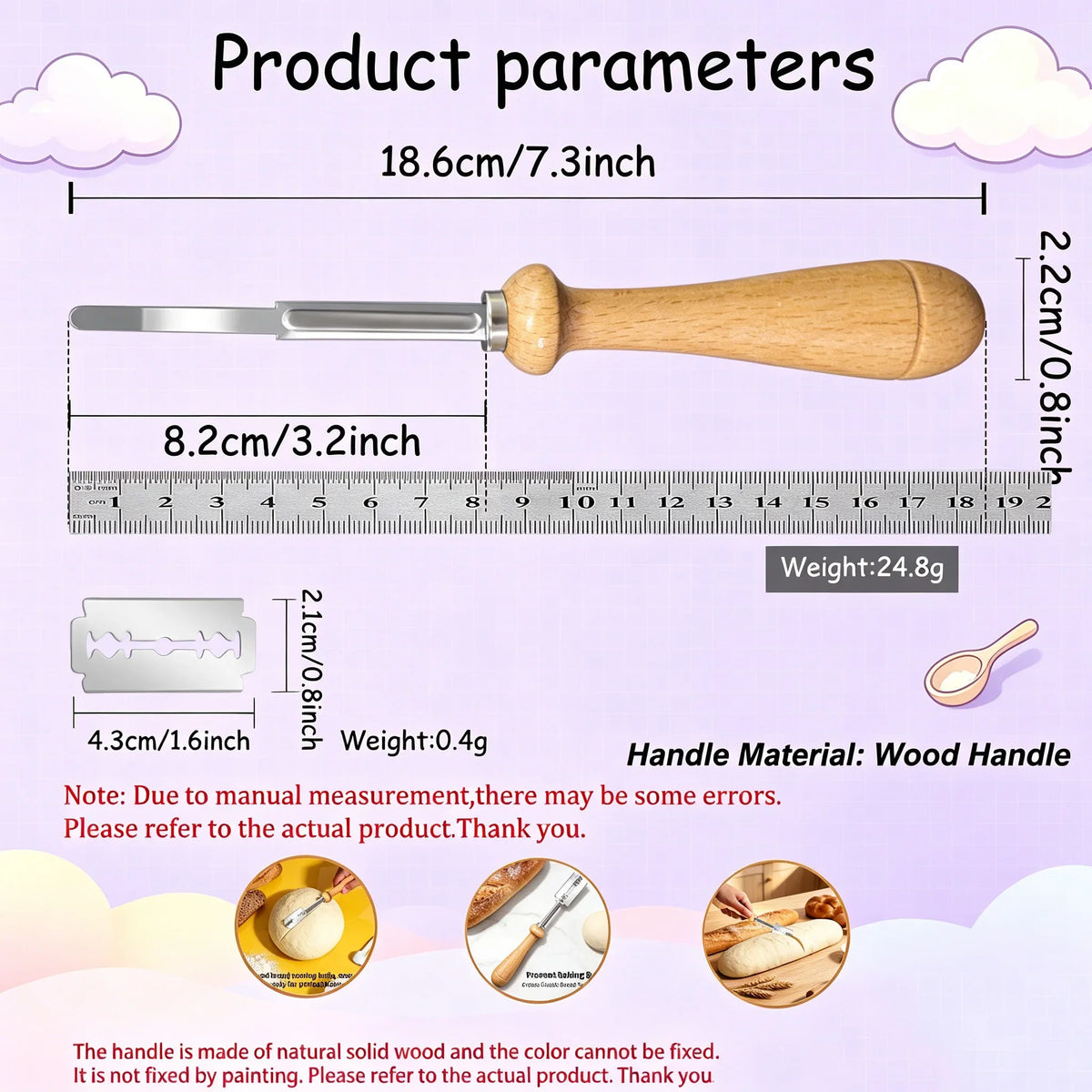 Bread Lame – Stainless Steel Dough Scoring Tool for Bakers