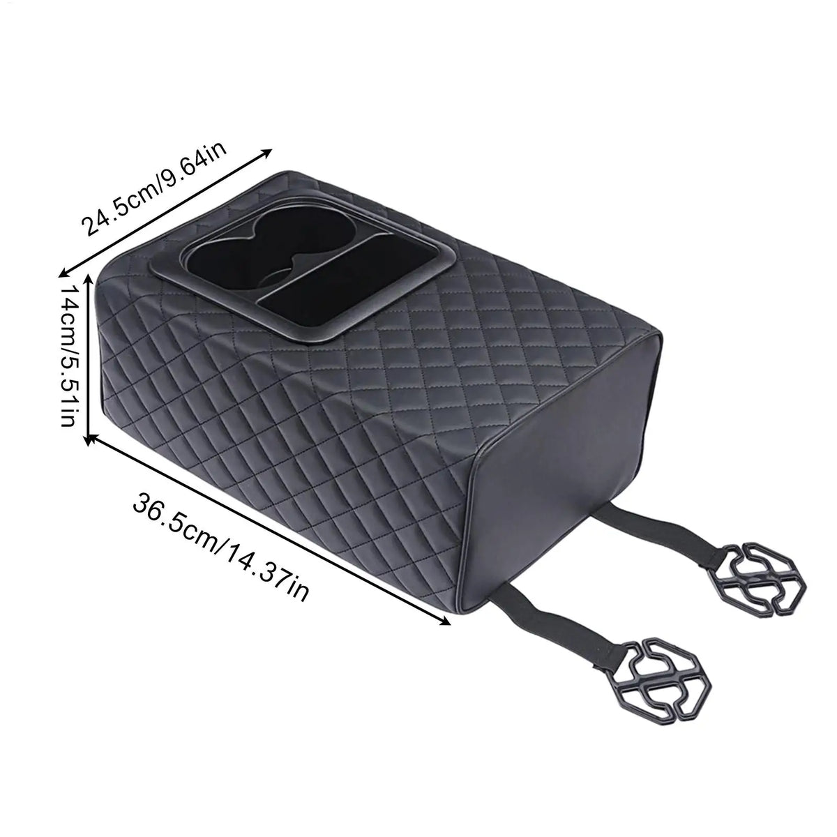 Universal Rear Car Console Cup Holder & Armrest Organizer
