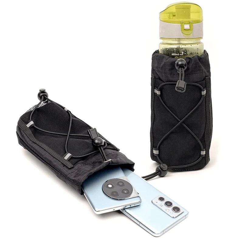 Outdoor Nylon Water Bottle & Phone Pouch | Hiking Storage Bag