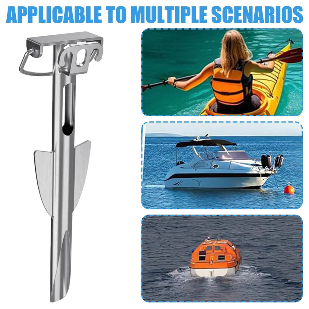 Stainless Steel Kayak & Paddleboard Anchor – Rustproof Beach Anchor
