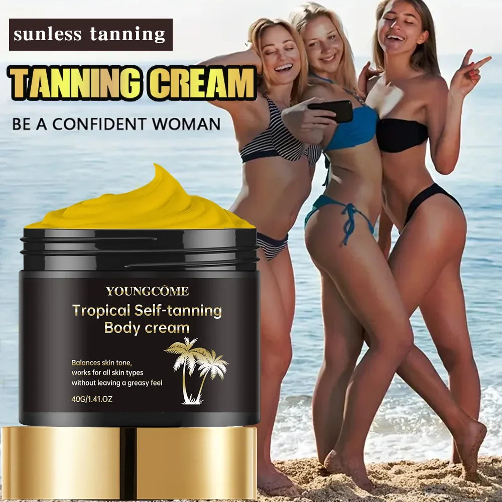 Self Tanner Body Cream – Sunless Bronzer & Nourishing Lotion