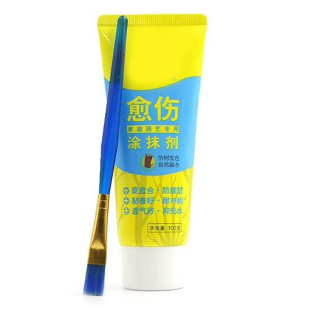 Bonsai Tree Pruning Wound Sealer Paste with Brush – 100g