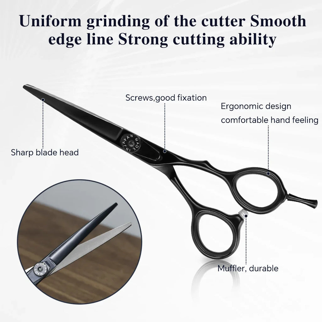 6" Professional Hair Cutting & Thinning Scissors Set | Barber Shears