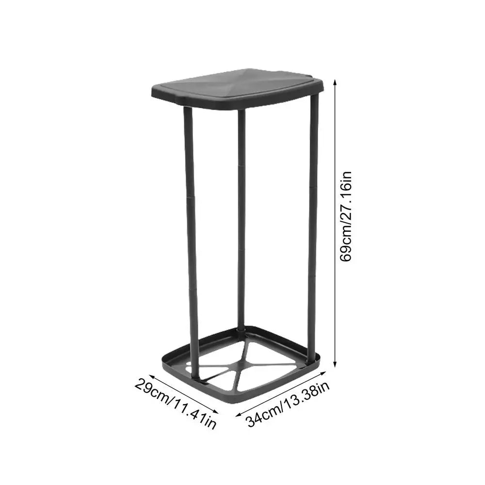 Telescopic Trash Bag Holder Stand with Lid | Indoor & Outdoor