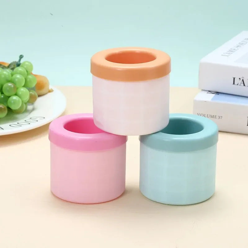 Silicone Ice Cube Mold Tray with Popsicle Sticks | Reusable
