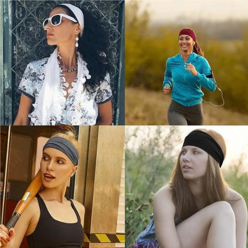 Organic Cotton Sports Headband – Sweat Band for Yoga & Running