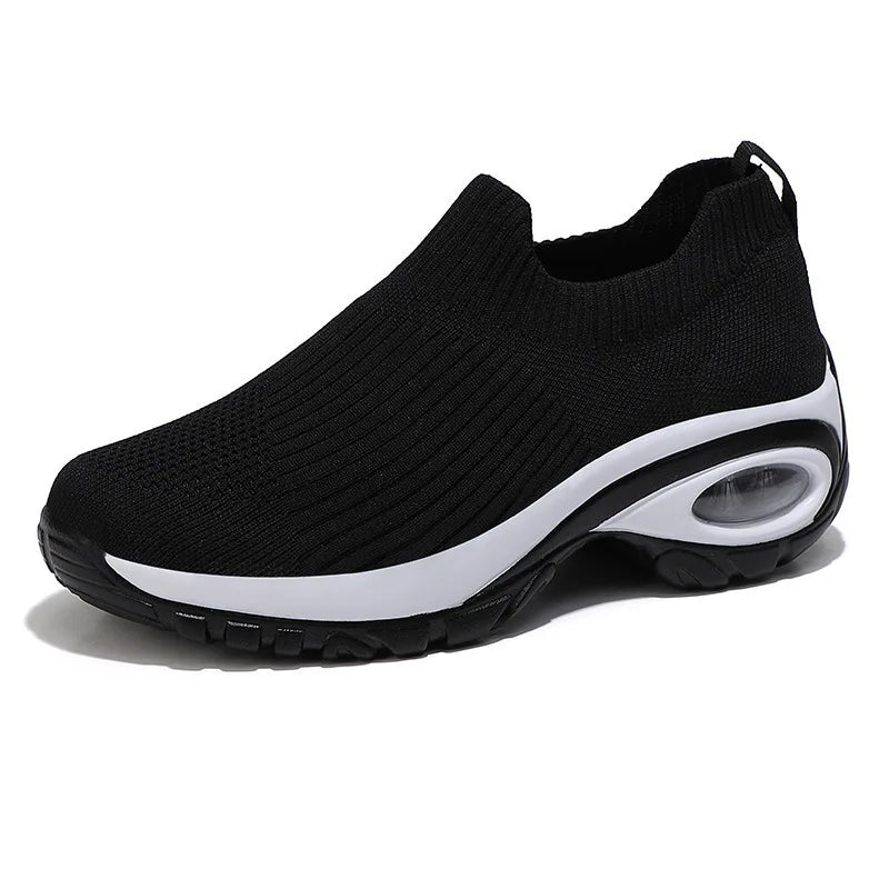 Women's Wedge Platform Sneakers – Breathable Casual Sport Shoes