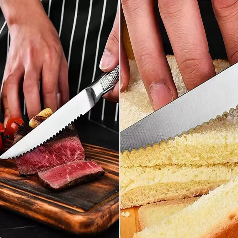 COOKCRAZE Stainless Steel Steak Knife Set – 1 to 8 Piece