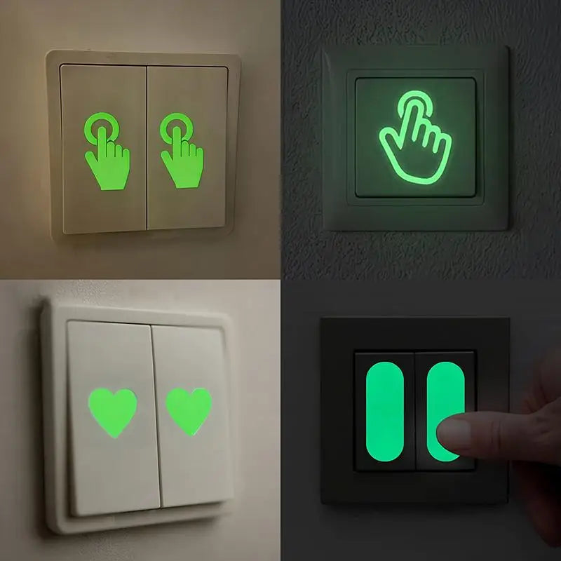 Glow in the Dark Stickers for Switches, Stairs & Motorcycle