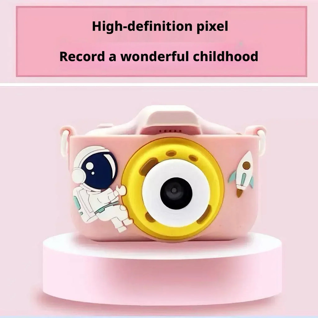 Kids Dual Lens HD Digital Camera Toy with 128GB SD Card