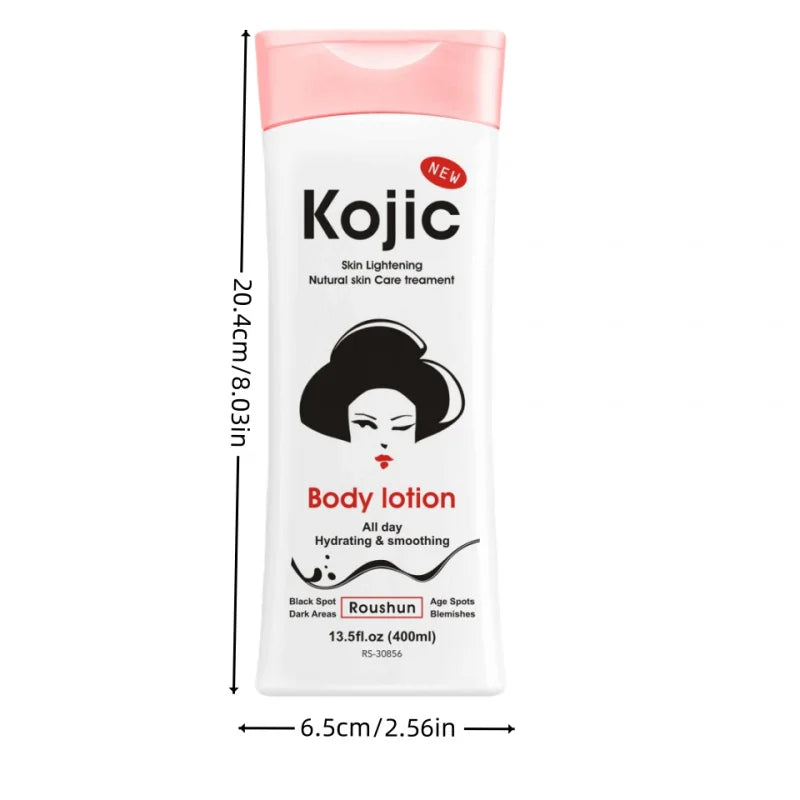ROUSHUN 400ml Kojic Acid Body Lotion – Moisturizing & Brightening