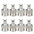 8-Pack Copper Tire Valve Stem Caps – Leakproof Slotted Head