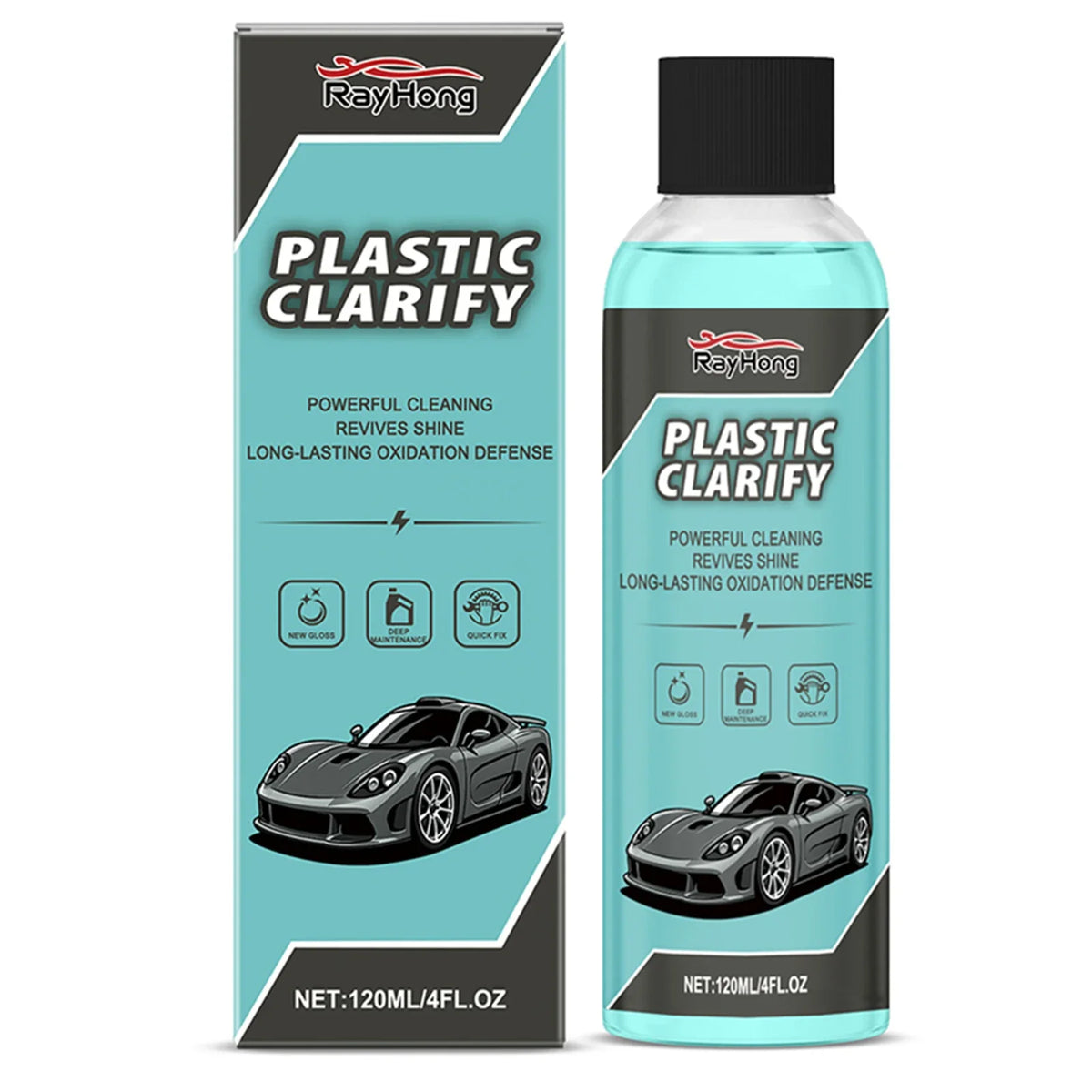 Waterless Spray Wax Car Detailer – Plastic Restorer 120ml