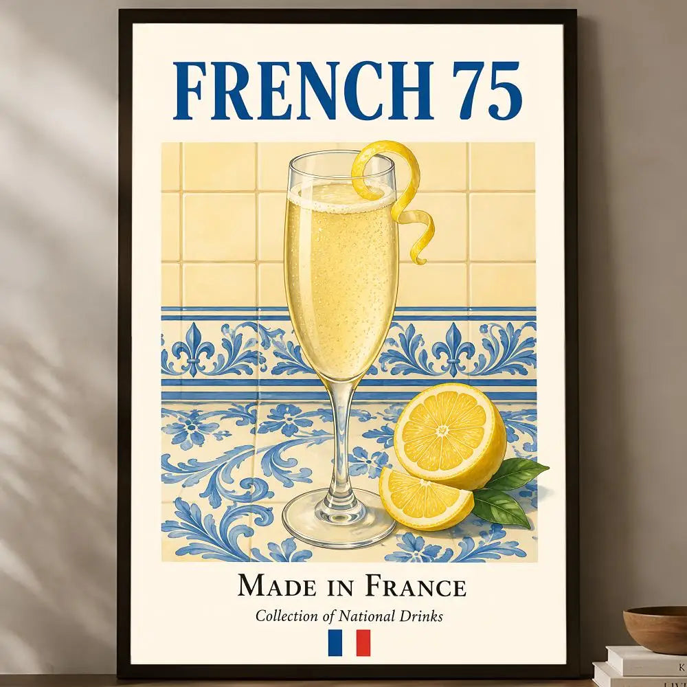 Cocktail Series Self-Stick Wall Art Poster – Waterproof HD