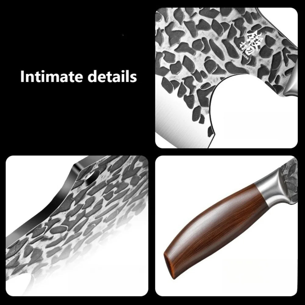 Forged Stainless Steel Meat Cleaver – PLYS Butcher Chef Knife